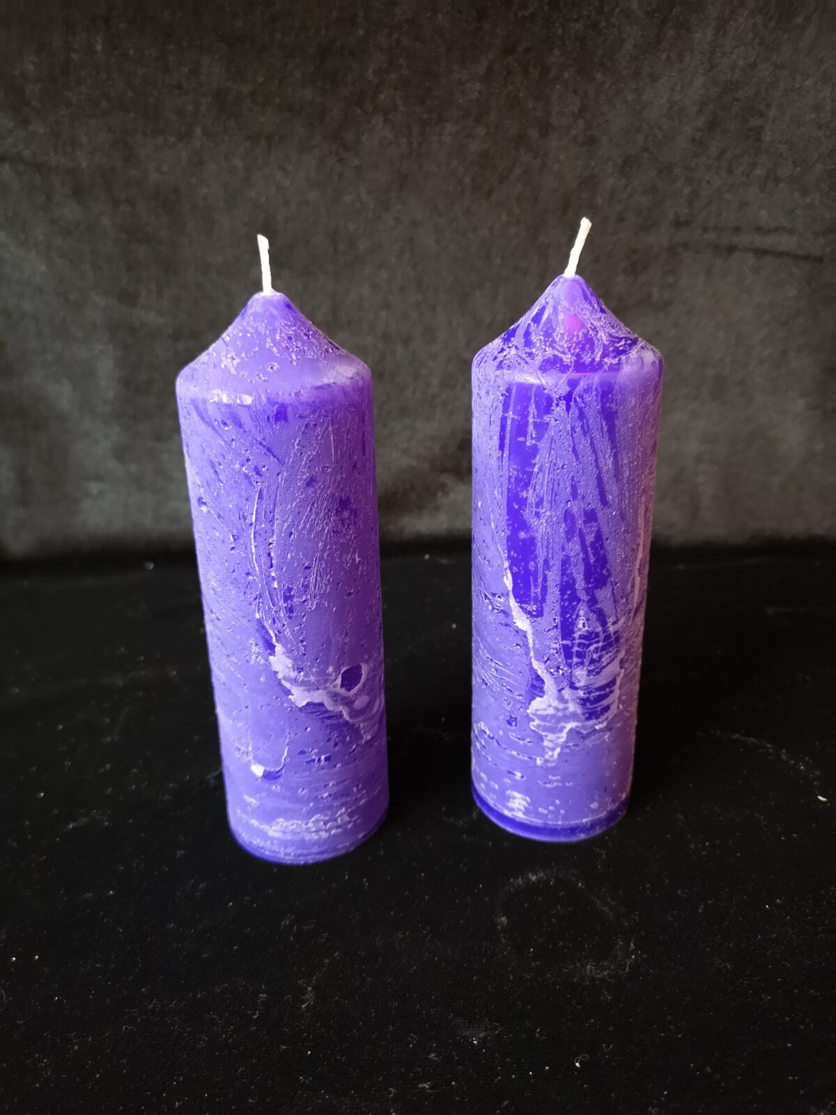 Cylinder Candle (Purple Rustic)