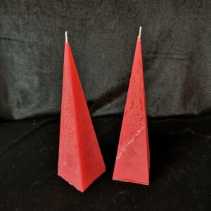 Pyramid Candle (Red Rustic)