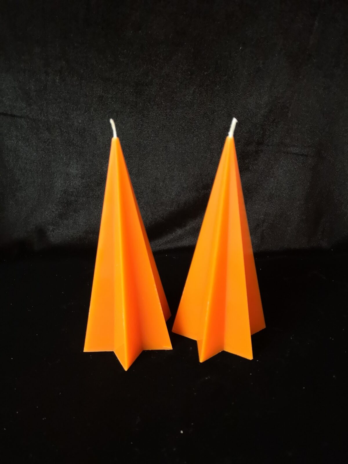 Star Pyramid Candle (Orange)